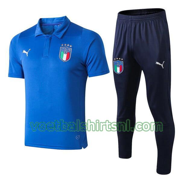 polo italië mannen 2018 licht blauw set