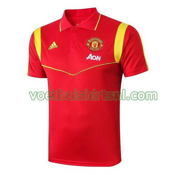 polo manchester united mannen 2019-20 rood