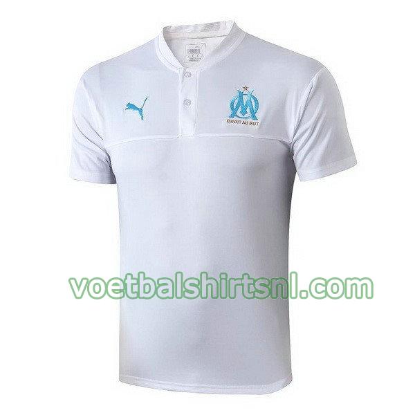 polo olympique marseille mannen 2019-2020 wit