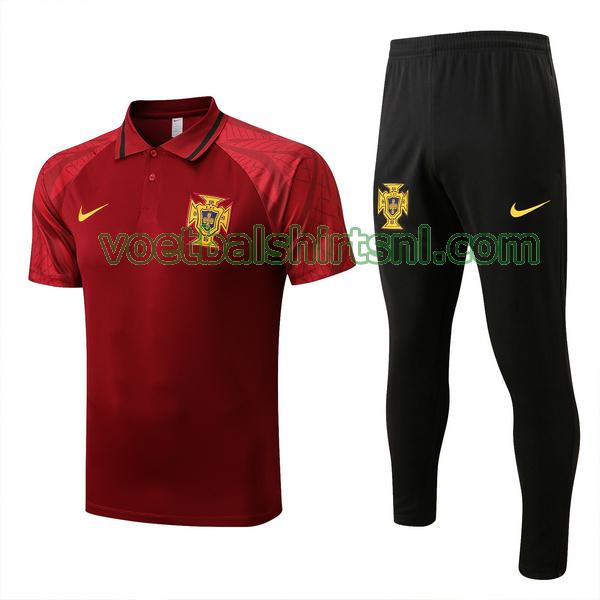 polo portugal mannen 2022 2023 rood set