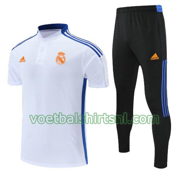 polo real madrid mannen 2022 wit set