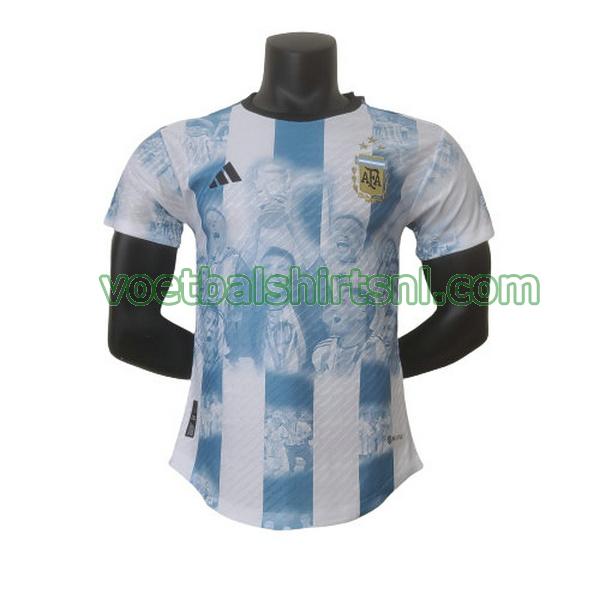 shirt argentinië mannen 2022 2023 champion blauw wit player