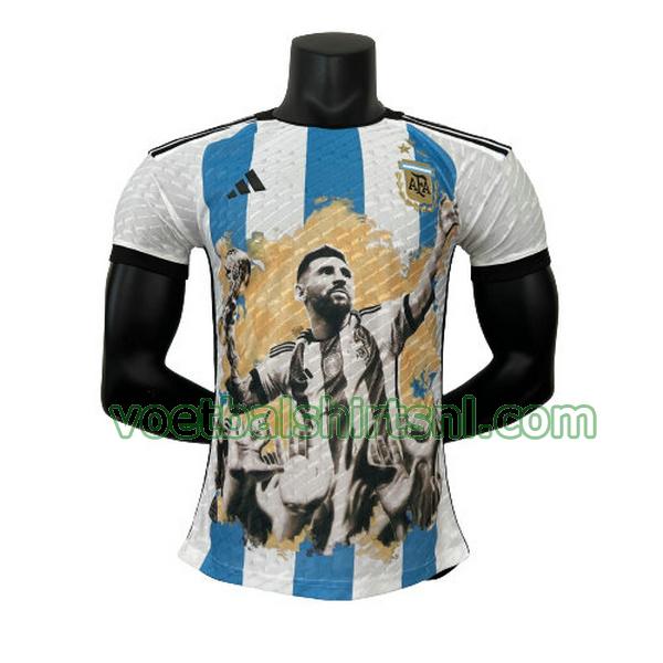 shirt argentinië mannen 2023 commemorative edition blauw wit player