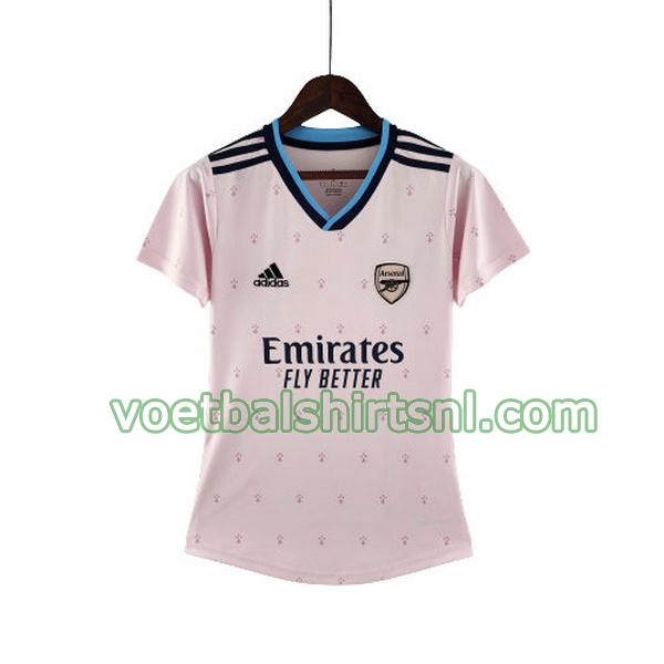 shirt arsenal dames 2022 2023 3e roze