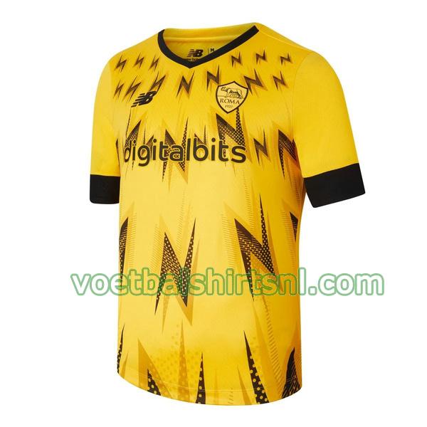 shirt as roma mannen 2022 2023 esport geel
