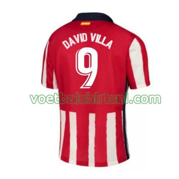 shirt atletico madrid mannen 2020-2021 thuis david villa 9