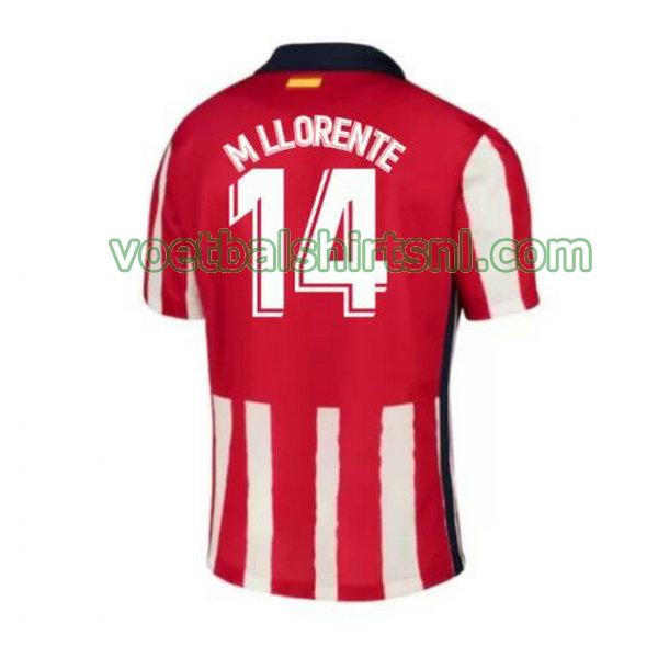 shirt atletico madrid mannen 2020-2021 thuis m llorente 14