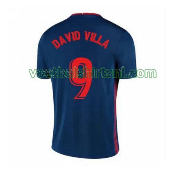 shirt atletico madrid mannen 2020-2021 uit david villa 9