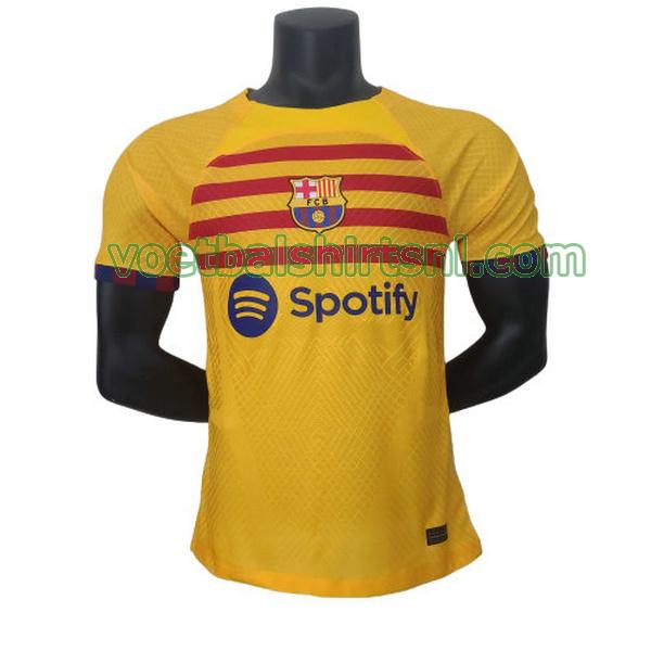 shirt barcelona mannen 2022 2023 fourth geel player