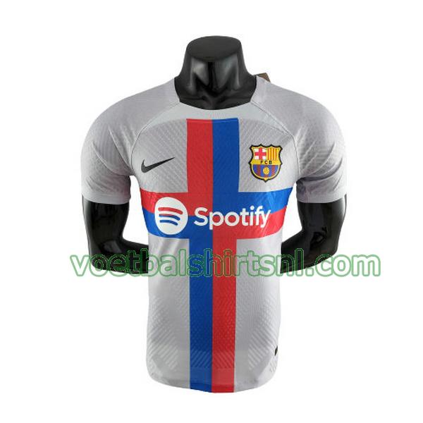 shirt barcelona mannen 2022 2023 uit grijs player