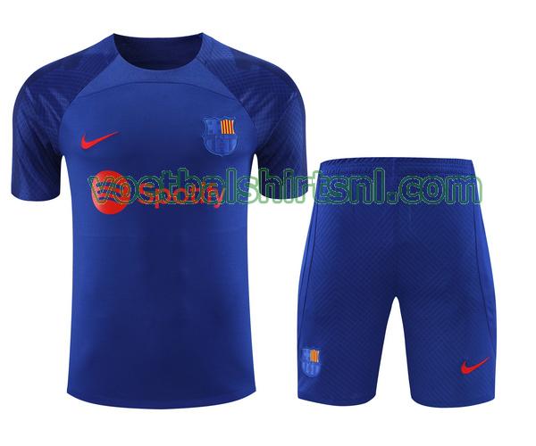 shirt barcelona mannen 2023 2024 training blauw set