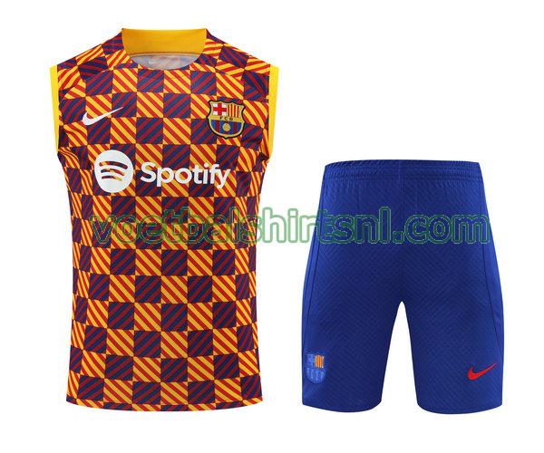 shirt barcelona mannen 2023 2024 vest geel set
