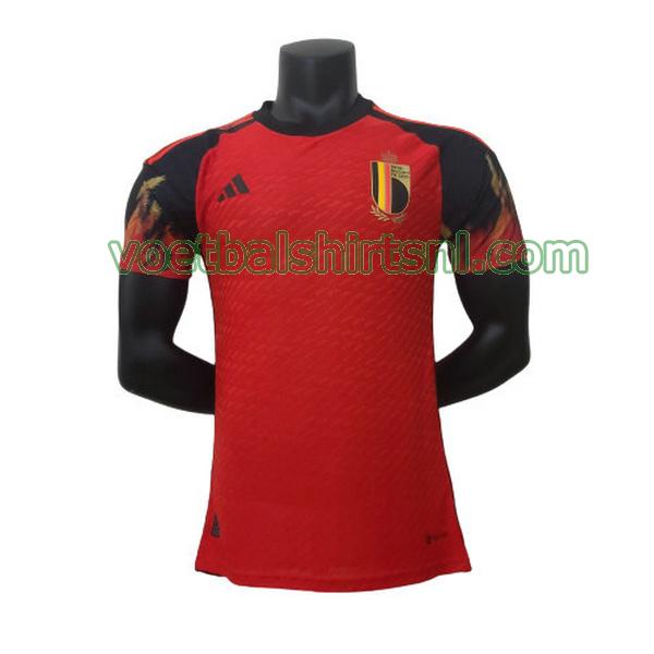 shirt belgië mannen 2022 thuis rood player