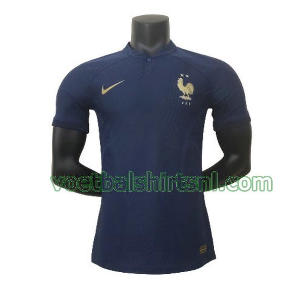 shirt frankrijk mannen 2022 thuis blauw player