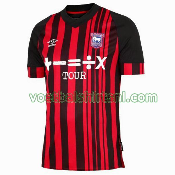 shirt ipswich town mannen 2022 2023 thuis thailand rood zwart