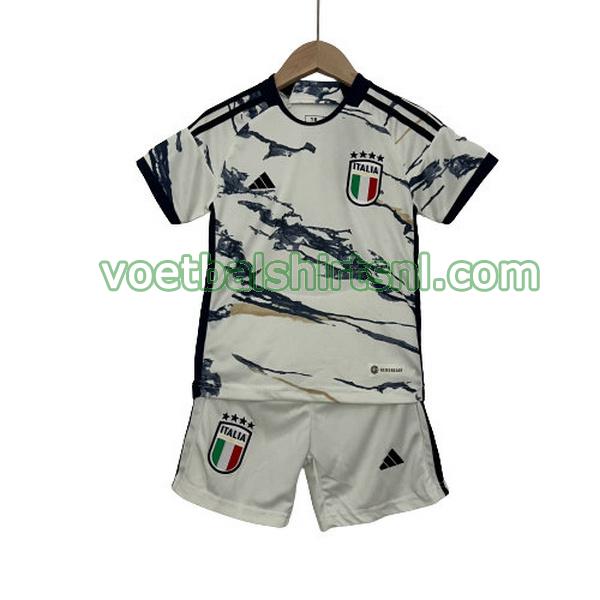 shirt italië kinderen 2023 uit wit