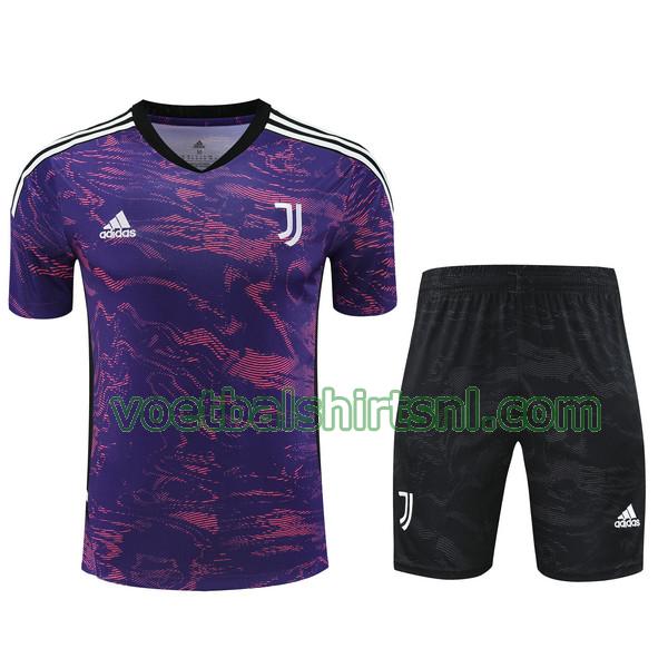 shirt juventus mannen 2023 2024 training purple set
