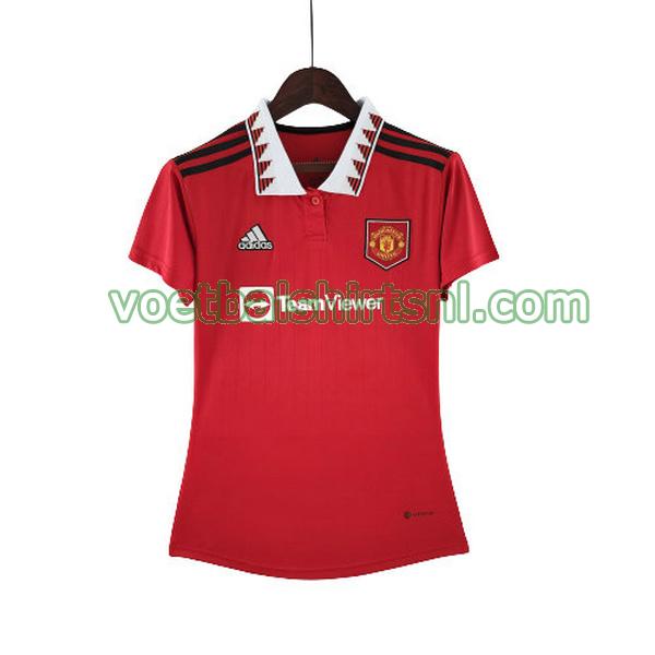shirt manchester united dames 2022 2023 thuis rood