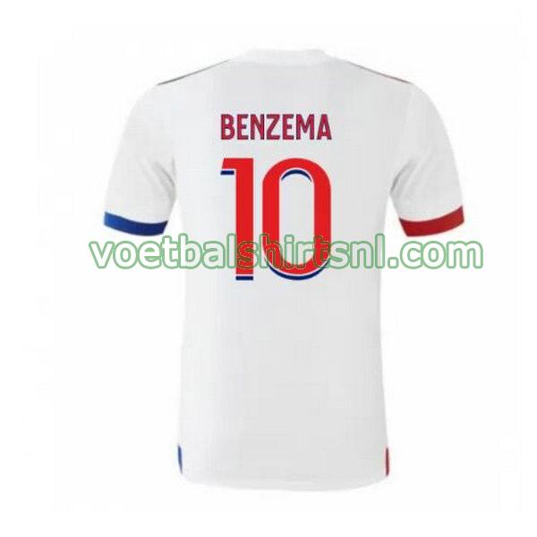 shirt olympique lyon mannen 2020-2021 thuis benzema 10