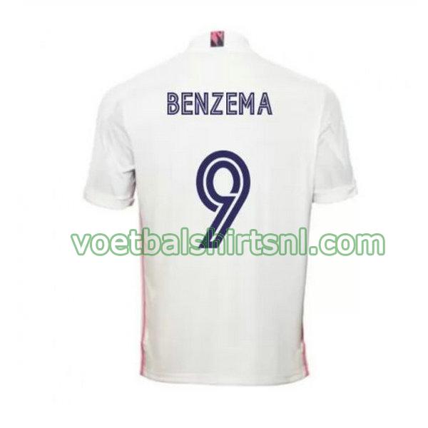 shirt real madrid mannen 2020-2021 thuis benzema 9