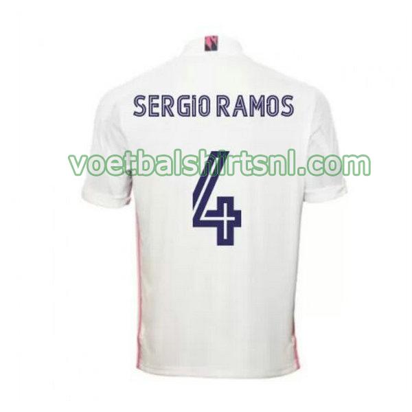 shirt real madrid mannen 2020-2021 thuis sergio ramos 4