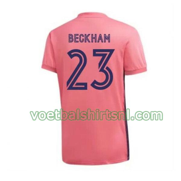 shirt real madrid mannen 2020-2021 uit beckham 23