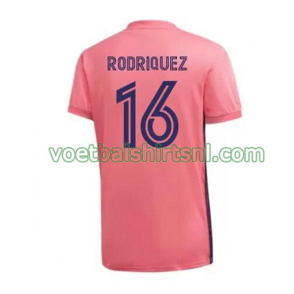 shirt real madrid mannen 2020-2021 uit rodriquez 16
