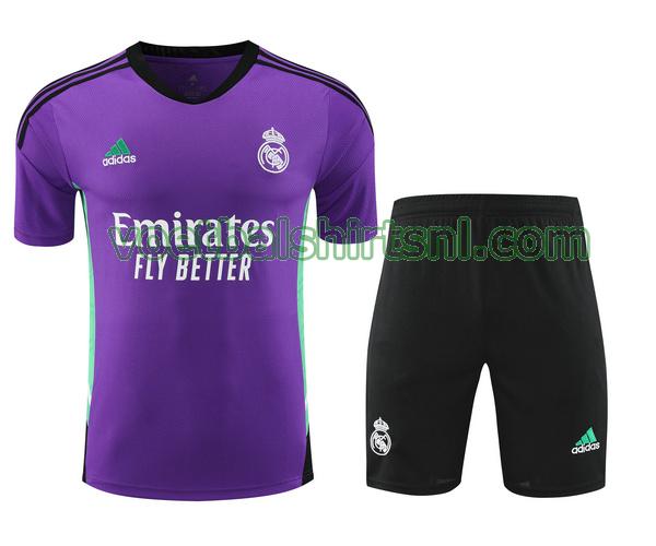 shirt real madrid mannen 2023 2024 training purple set