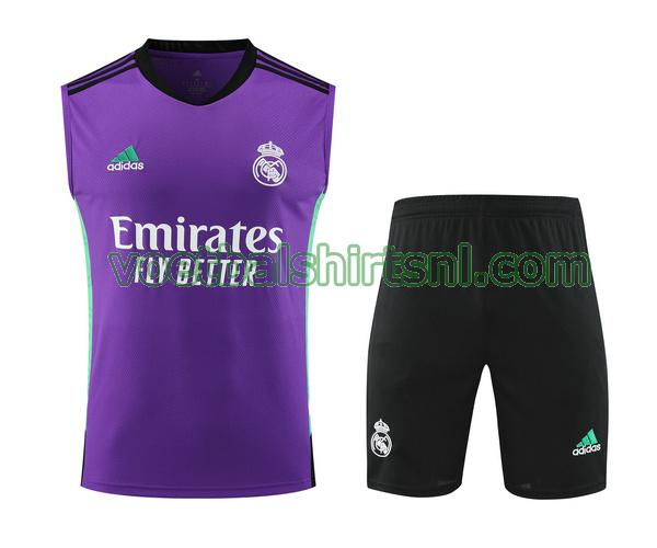 shirt real madrid mannen 2023 2024 vest purple set
