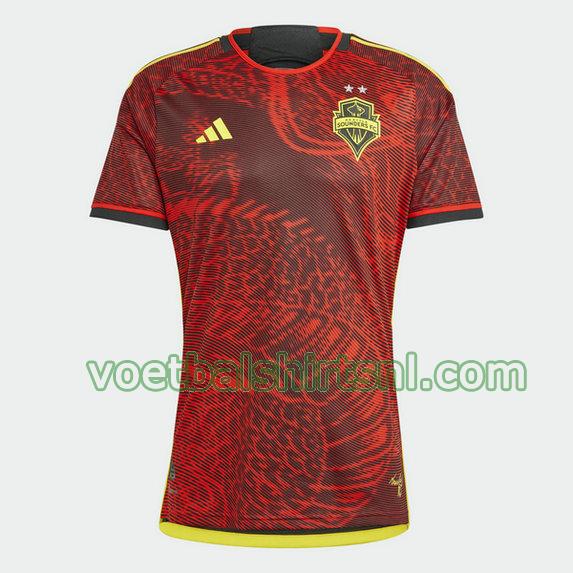 shirt seattle sounders mannen 2023 2024 uit thailand rood