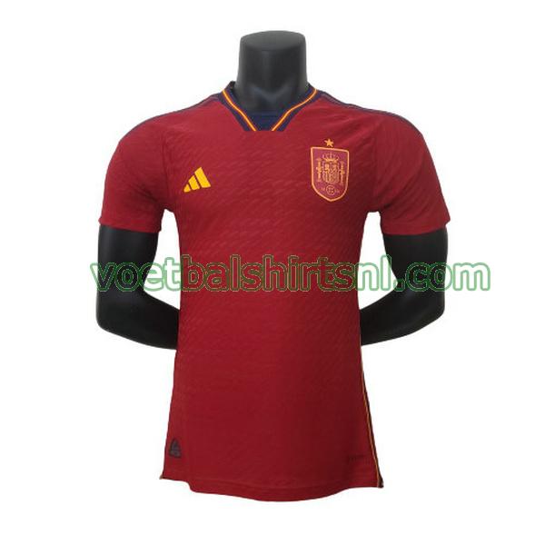 shirt spanje mannen 2022 thuis rood player