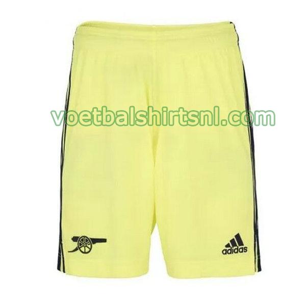 shorts arsenal mannen 2021 2022 uit geel