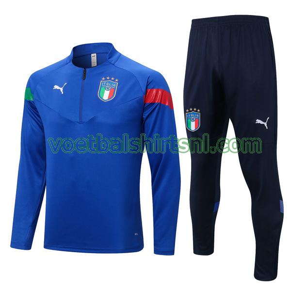 trainingspak italië mannen 2022 2023 blauw set