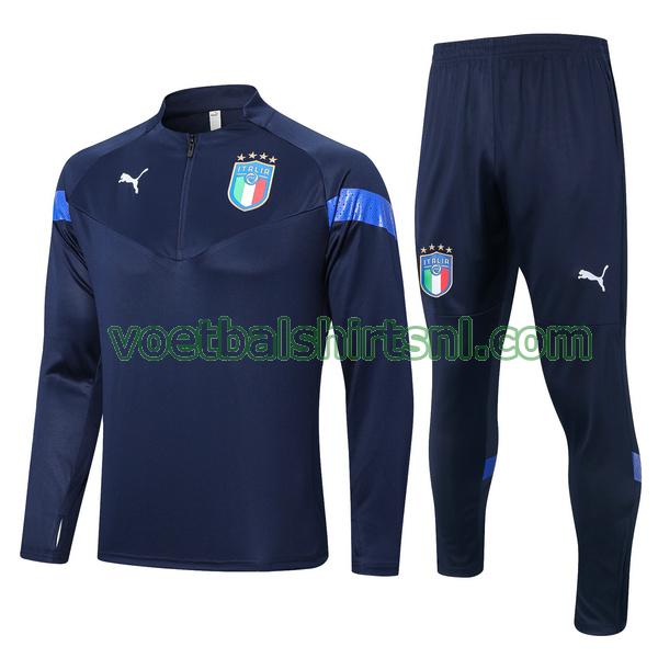 trainingspak italië mannen 2022 23 blauw set