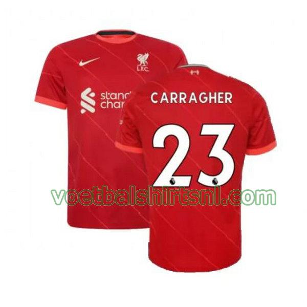 voebtbalshirt liverpool mannen 2021 2022 thuis carragher 23 rood