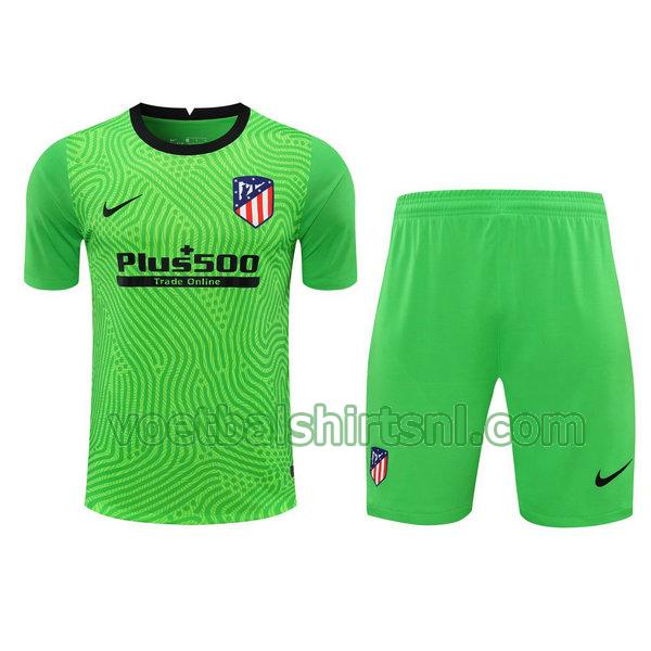 voetbalshirt+pantalón atletico madrid mannen 2021 doelman groen