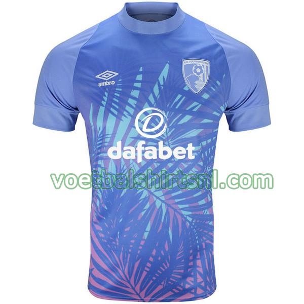 voetbalshirt afc bournemouth mannen 2022 2023 uit thailand blauw