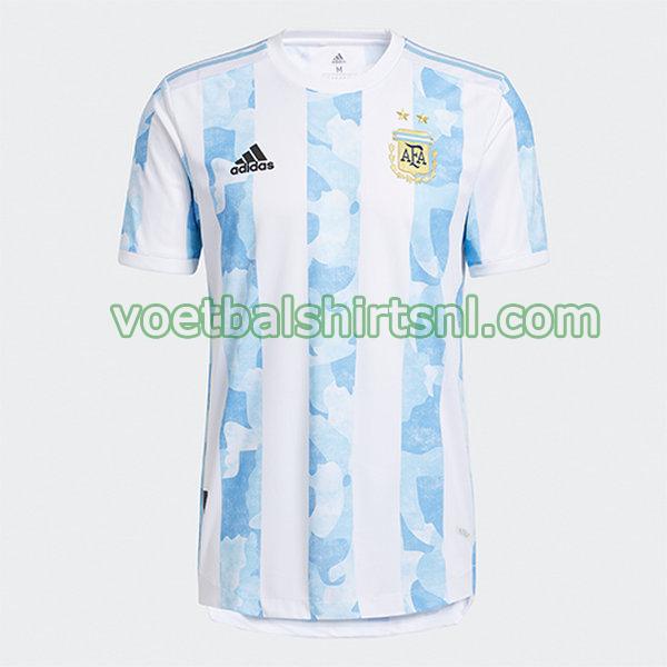 voetbalshirt argentinië mannen 2021 2022 thuis blauw wit