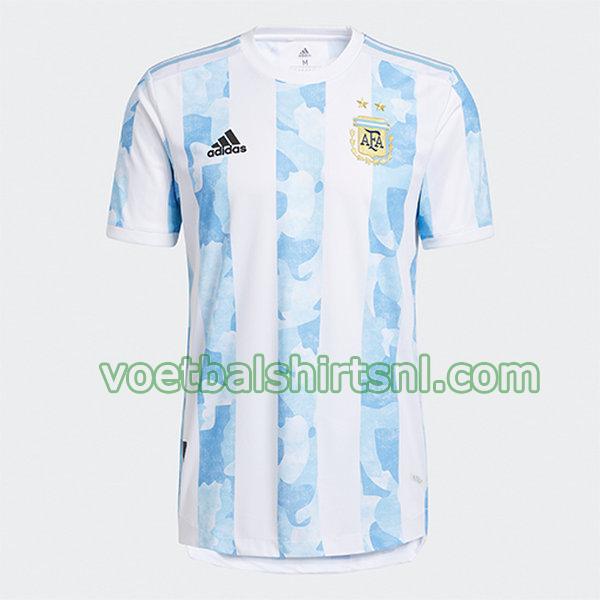 voetbalshirt argentinië mannen 2021 2022 thuis thailand blauw wit