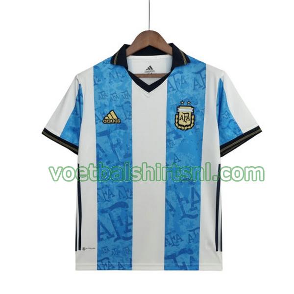 voetbalshirt argentinië mannen 2022 commemorative edition blauw wit