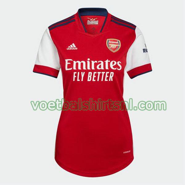 voetbalshirt arsenal dames 2021 2022 thuis rood