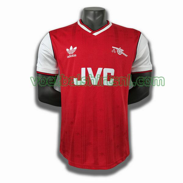 voetbalshirt arsenal mannen 1986 thuis player rood