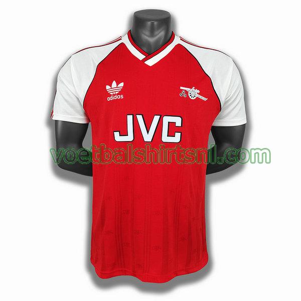 voetbalshirt arsenal mannen 1988 thuis player rood