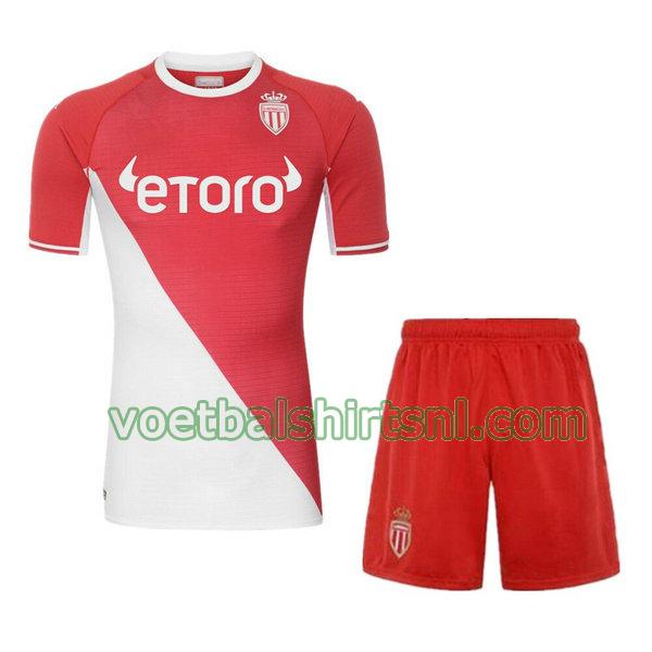 voetbalshirt as monaco kinderen 2021 2022 thuis rood wit