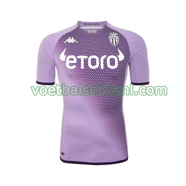 voetbalshirt as monaco mannen 2022 2023 3e purple