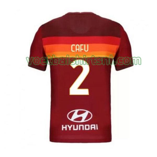 voetbalshirt as roma mannen 2020-2021 thuis cafu 2