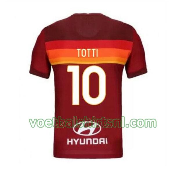 voetbalshirt as roma mannen 2020-2021 thuis totti 10