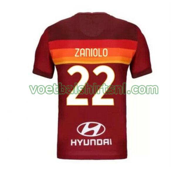 voetbalshirt as roma mannen 2020-2021 thuis zaniolo 22