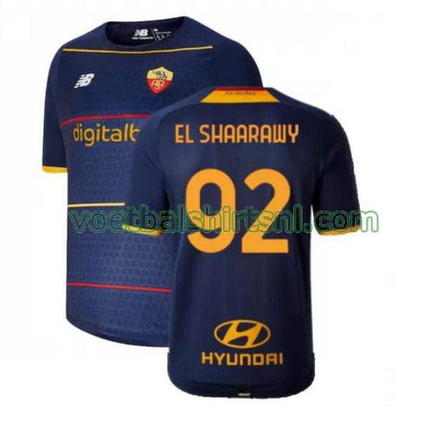 voetbalshirt as roma mannen 2021 2022 fourth el shaarawy 92 geel