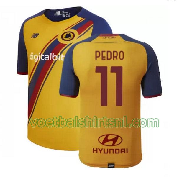 voetbalshirt as roma mannen 2021 2022 fourth pedro 11 geel